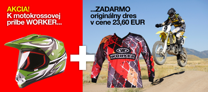 Motodres k prilbe zadarmo!