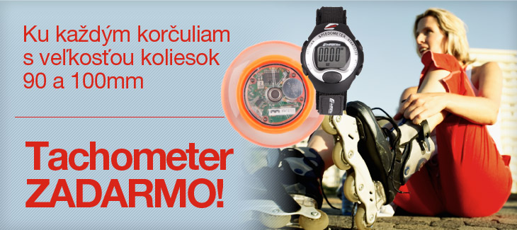 Tachometer zadarmo ku kolieskovým korčuliam