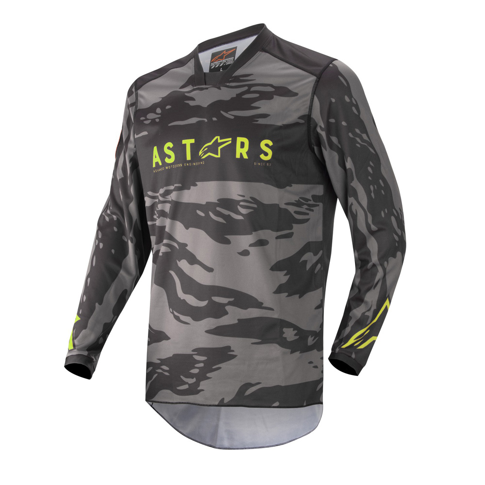 Alpinestars Racer Tactical černá/šedá maskáčová/žlutá fluo 2022 XL