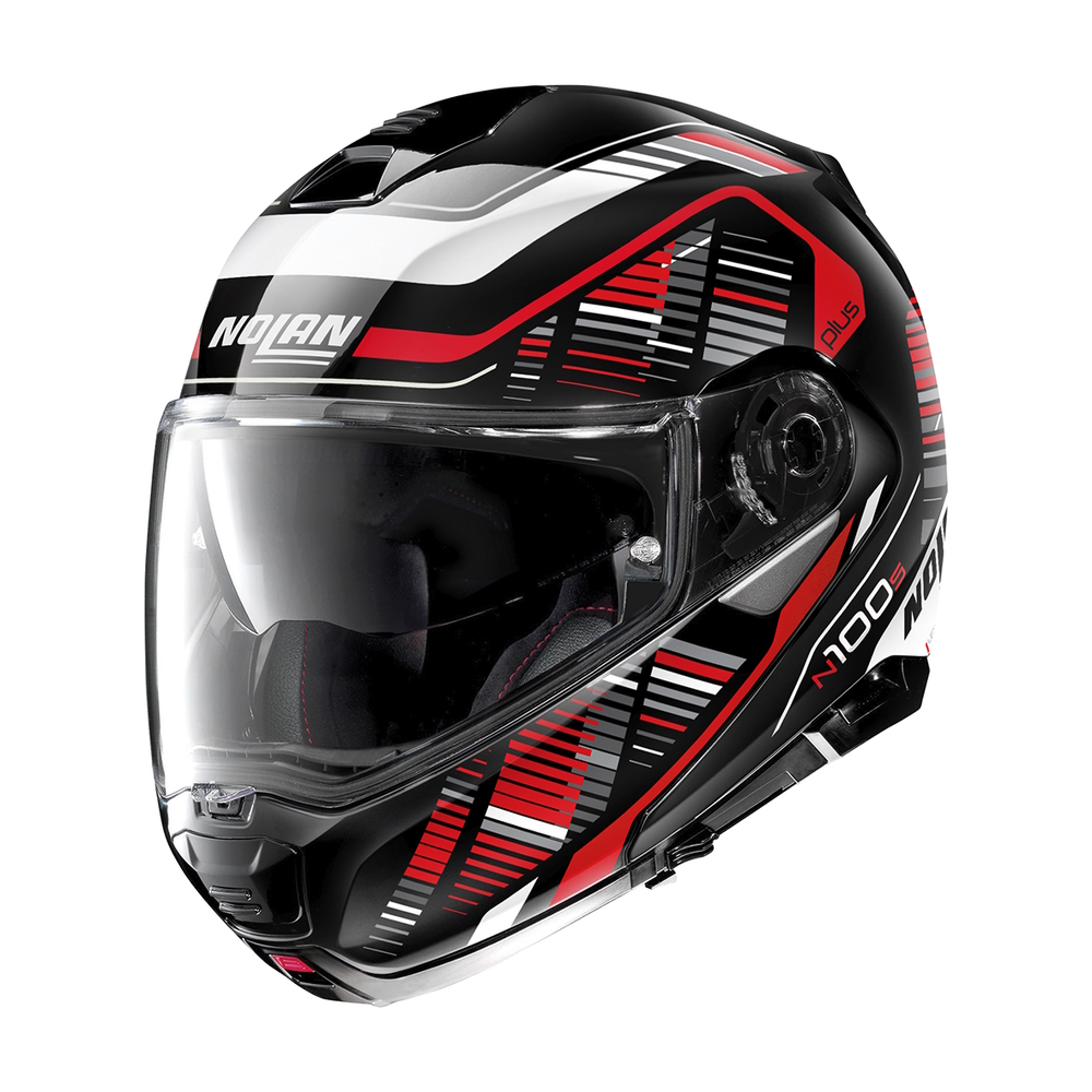 Nolan N100-5 Plus Starboard Glossy Black-Red - XL (61-62)