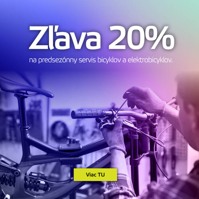 Predsezónny servis bicyklov a elektrobicyklov so zľavou -20%