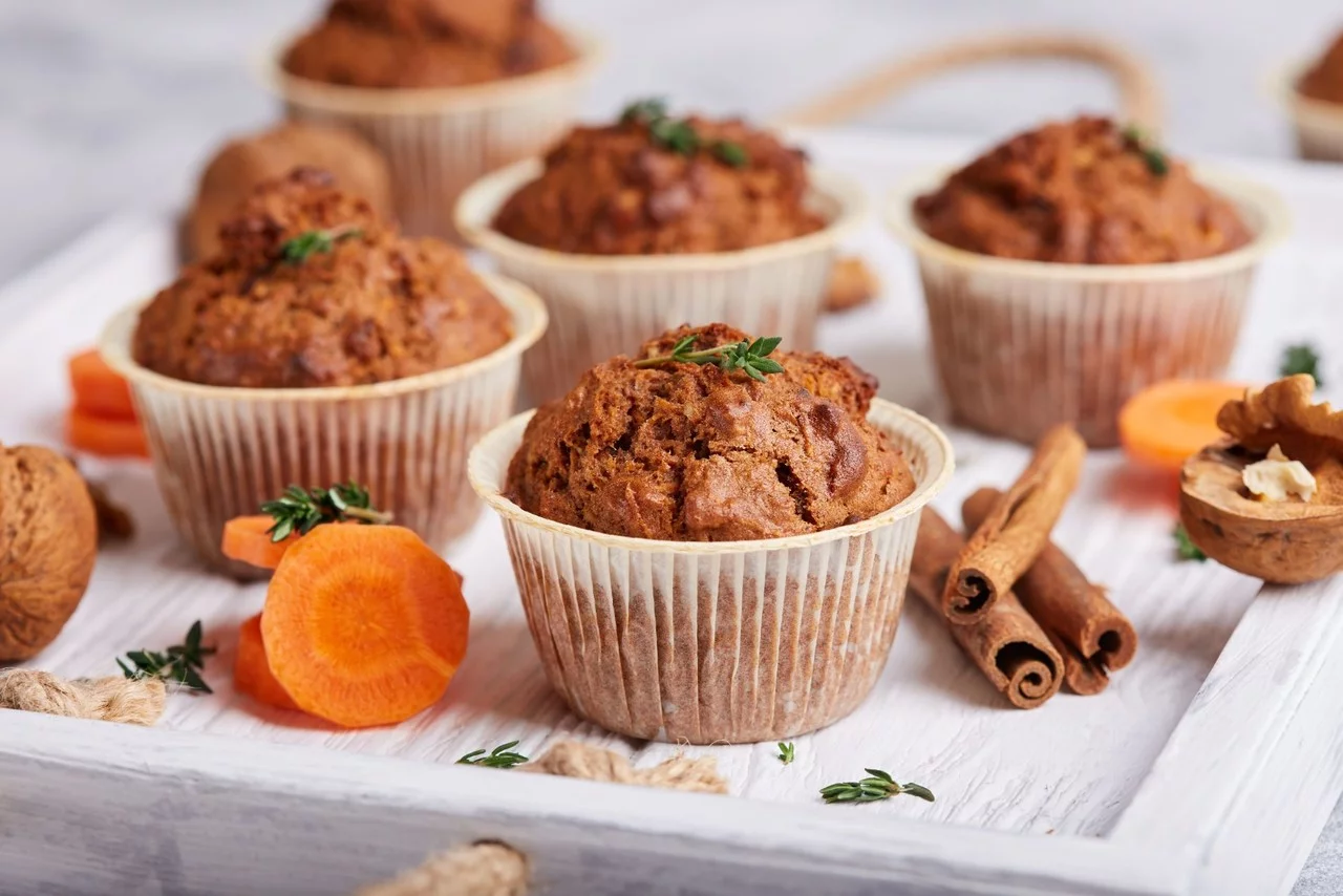 Pre maškrtný jazýček a zdravý zrak: Mrkvové muffiny