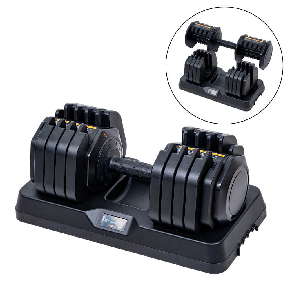Nastaviteľná jednoručná činka inSPORTline DuraBell® 5-41 kg