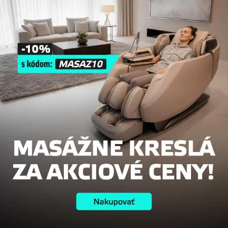 Masážne kreslá -10% extra zľava