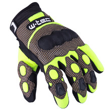 Motokrosové rukavice W-TEC Derex - čierno-žltá