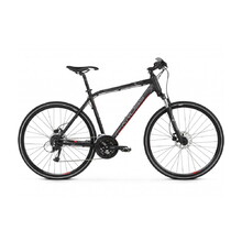 Pánsky crossový bicykel Kross Evado 5.0 28" - model 2021 - čierno-červená