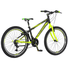 Chlapčenský bicykel Visitor Fox 244 24" - model 2021 - čierno-zelená