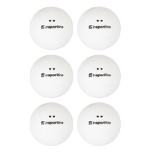 Pingpongové loptičky inSPORTline Elisenda S2 6ks - biela