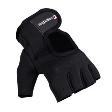 Neoprenové fitness rukavice inSPORTline Aktenvero - čierna