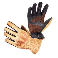 Moto rukavice W-TEC Denver - čierno-hnedá