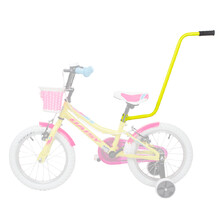 Vodiaca tlačná tyč na detský bicykel inSPORTline Pushino - Green