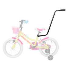 Vodiaca tlačná tyč na detský bicykel inSPORTline Pushino - Black