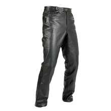 Kožené moto nohavice Spark Jeans - čierna