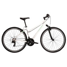 Dámsky crossový bicykel Kross Evado 1.0 28" - model 2022 - biela/tyrkysová