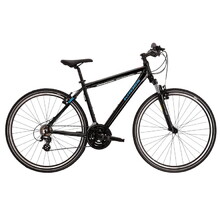 Pánsky crossový bicykel Kross Evado 2.0 28" - model 2022 - čierno-modrá
