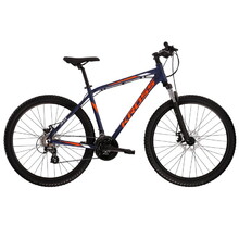 Horský bicykel Kross Hexagon 3.0 27,5" - model 2022 - tmavo modrá/oranžová/biela