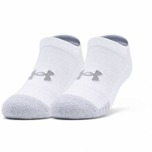 Detské členkové ponožky Under Armour Youth Heatgear NS 3 páry - White