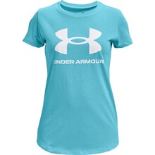 Dievčenské tričko Under Armour Live Sportstyle Graphic SS - Opal Blue