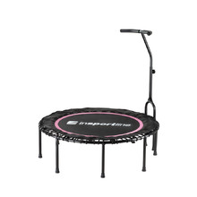 Bezpružinová Jumping fitness trampolína inSPORTline Cordy 114 cm - ružová