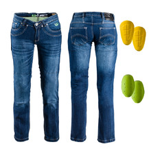 Dámske moto jeansy W-TEC B-2012 - modrá