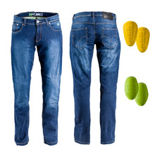 Pánske moto jeansy W-TEC C-2025 - modrá