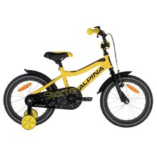 Detský bicykel ALPINA Starter 16" - model 2021 - Yellow