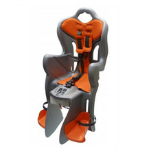 Detská sedačka na bicykel Bellelli B-One Clamp - strieborno-oranžová
