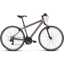 Pánsky crossový bicykel Kross Evado 1.0 28" - model 2021 - grafitová/červená