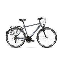Pánsky trekingový bicykel Kross Trans 2.0 28" - model 2022 - grafitová/čierna