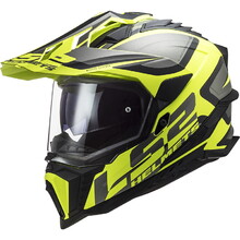 Enduro helma LS2 MX701 Explorer Alter - Matt Black H-V Yellow