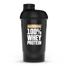 Shaker Nutrend 100% WHEY 600 ml - čierna