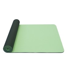 Dvojvrstvová podložka Yate Yoga Mat TPE New 173x61x0,6 cm - zelená