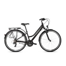 Dámsky trekingový bicykel Kross Trans 1.0 28" SR - model 2021 - čierna/šedá (nová)