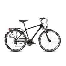 Pánsky trekingový bicykel Kross Trans 4.0 28" - model 2021 - čierna/šedá