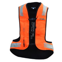 Airbagová vesta Helite Turtle 2 HiVis rozšírená - oranžová