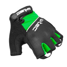 Cyklo rukavice W-TEC Bravoj - zeleno-čierna
