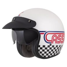 Moto prilba Cassida Oxygen Rondo 2.0 biela perleť/červená/modrá/čierna