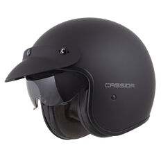 Moto prilba Cassida Oxygen Solid 2.0 čierna matná/tmavo šedá