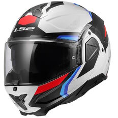 Preklápacia prilba LS2 FF910 Advant II Triple White Blue Red P/J