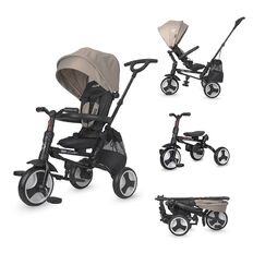 Detská trojkolka s vodiacou tyčou Coccolle Spectra