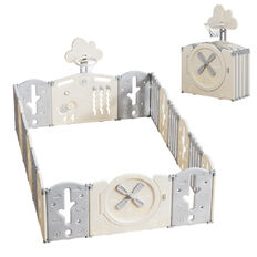 Detská plastová ohrádka inSPORTline Bufalino 16+2 160x240x64 cm