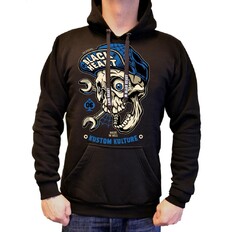 Mikina BLACK HEART Mechanic Hood