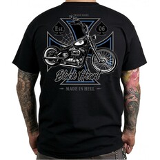 Tričko BLACK HEART Chopper Cross