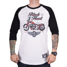 Tričko s dlhým rukávom BLACK HEART Red Baron Chopper