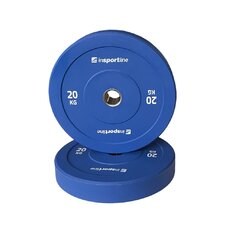 Gumový kotúč inSPORTline Bumper Plate Go 20 kg 50 mm