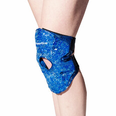 Kolenná a lakťová bandáž inSPORTline Vivogino 23x23cm s hrejivo-chladivými gélovými guľôčkami