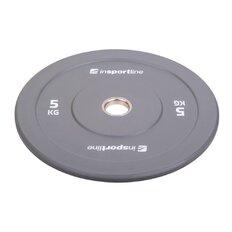 Gumový kotúč inSPORTline Bumper Plate Go 5 kg 50 mm