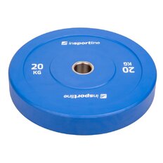Gumový kotúč inSPORTline Bumper Plate Go 20 kg 50 mm