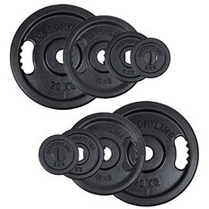 Liatinové olympijské kotúče inSPORTline Castblack OL 50 mm 2-20 kg