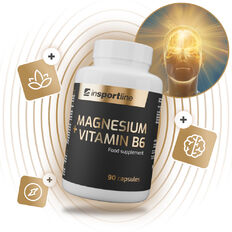 Výživový doplnok inSPORTline Magnesium+Vitamin B6, 90 kapsúl